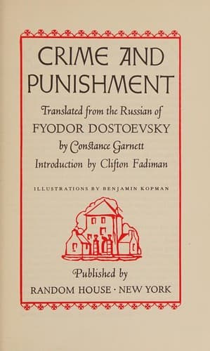 Portada de Crime and Punishment, de Fyodor Dostoevsky